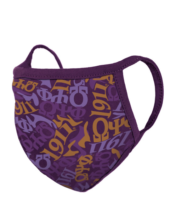 OPP CAMO PRINTED FACE MASK w/ FILTER POCKET