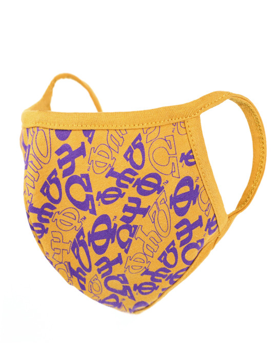 OPP PRINTED FACE MASK w/ FILTER POCKET