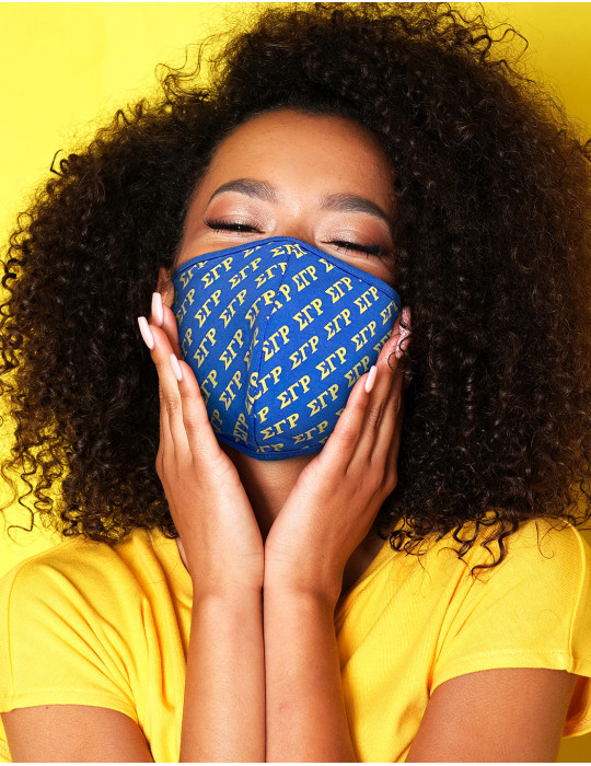 SGR PRINTED FACE MASK w/ FILTER POCKET