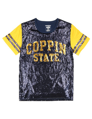 COPPIN STATE SEQUIN TEE