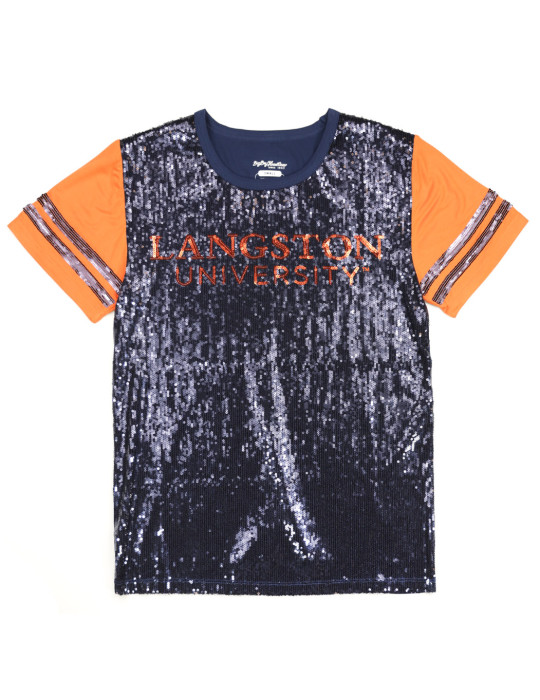 LANGSTON UNIVERSITY SEQUIN TEE