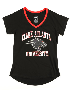 CLARK ATLANTA V-NECK TEE