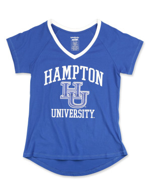 HAMPTON UNIVERSITY STATE V-NECK TEE