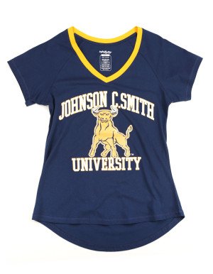 JOHNSON C. SMITH STATE V-NECK TEE