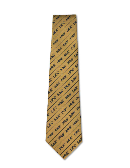 APA LETTER TIE_OLD GOLD