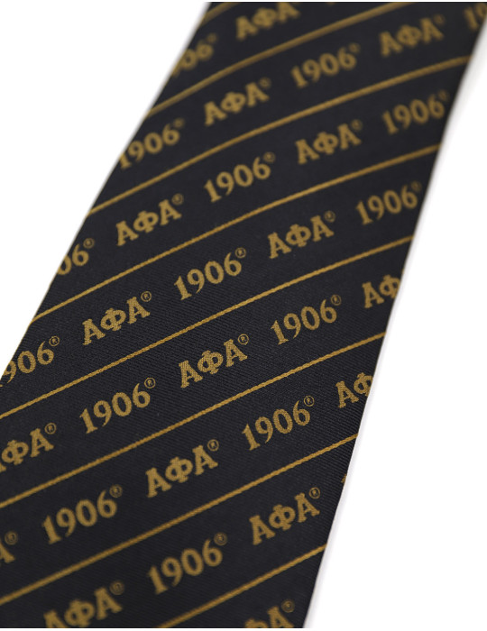 APA LETTER TIE_BLACK