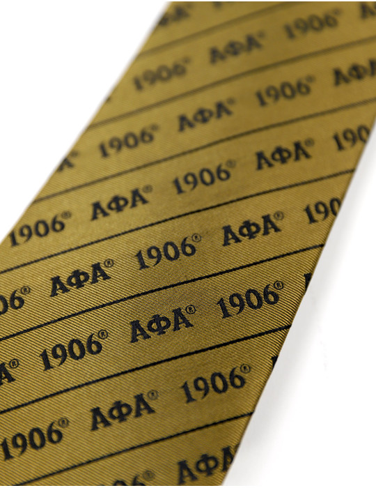 APA LETTER TIE_OLD GOLD