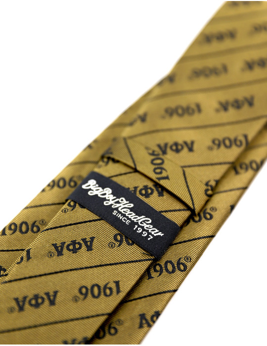 APA LETTER TIE_OLD GOLD