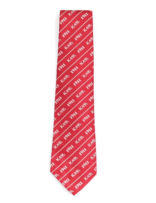 KAP LETTER TIE_CRIMSON