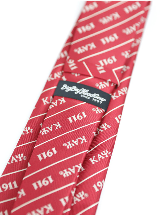 KAP LETTER TIE_CRIMSON