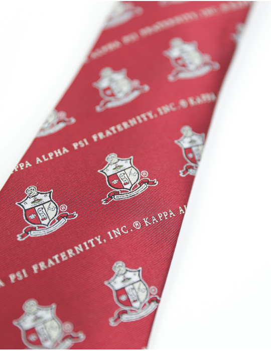 KAP CREST TIE_CRIMSON