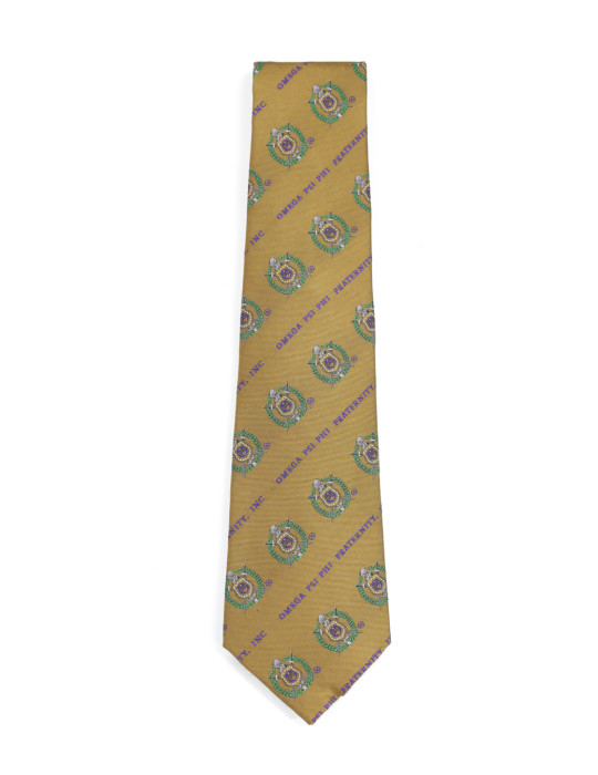 OPP CREST TIE_OLD GOLD