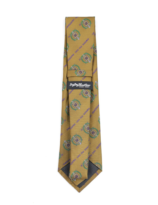 OPP CREST TIE_OLD GOLD