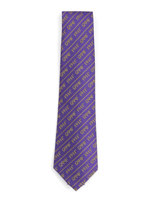OPP LETTER TIE_PURPLE
