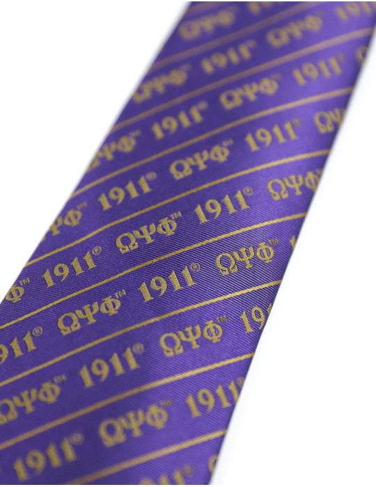 OPP LETTER TIE_PURPLE