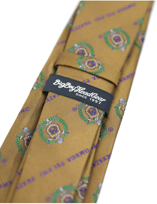 OPP CREST TIE_OLD GOLD
