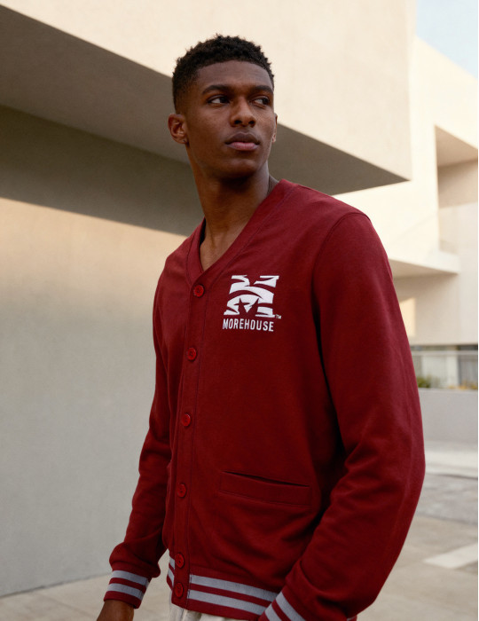 MOREHOUSE COLLEGE MEN'S CARDIGAN