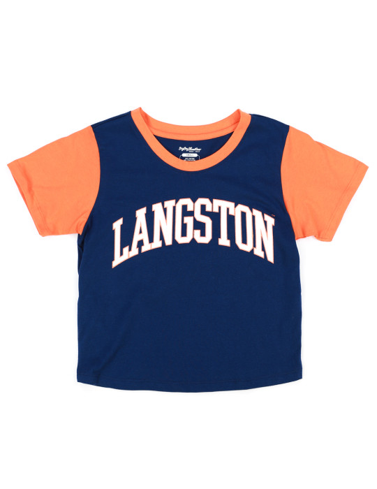 LANGSTON UNIVERSITY CROPPED TEE
