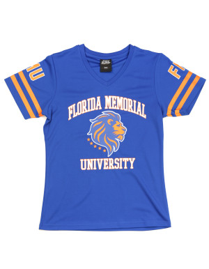 WOMEN'S FLORIDA MEMORIAL FOOTBALL JERSEY TEE