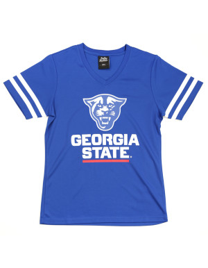 WOMEN'S GEORGIA STATE FOOTBALL JERSEY TEE