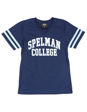 WOMEN'S SPELMAN COLLEGE FOOTBALL JERSEY TEE