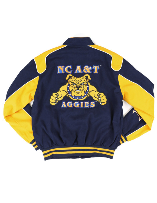 NORTH CAROLINA A&T STATE RACING TWILL JACKET