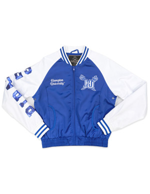 HAMPTON UNIVERSITY SATIN SEQUIN JACKET