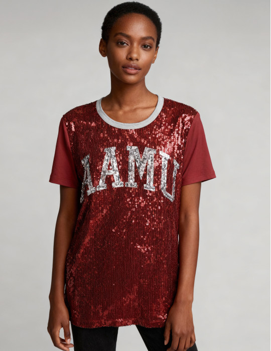 ALABAMA A&M SEQUIN TEE