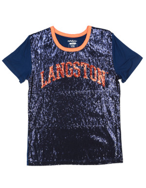 LANGSTON UNIVERSITY SEQUIN TEE