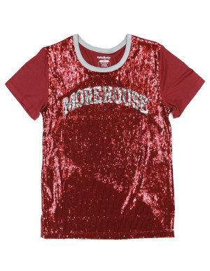 MOREHOUSE COLLEGE SEQUIN TEE