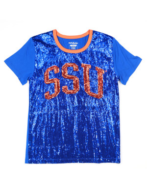 SAVANNAH STATE SEQUIN TEE