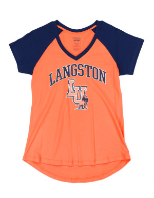 LANGSTON UNIVERSITY V-NECK TEE