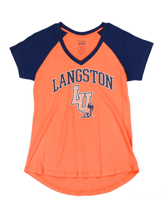 LANGSTON UNIVERSITY V-NECK TEE