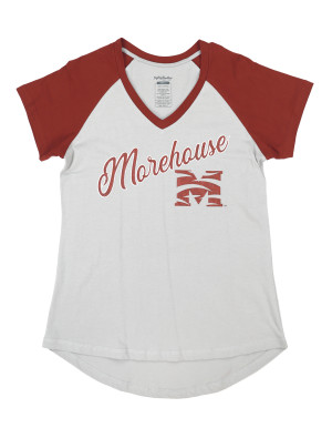 MOREHOUSE COLLEGE V-NECK TEE