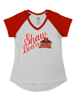 SHAW UNIVERSITY V-NECK TEE