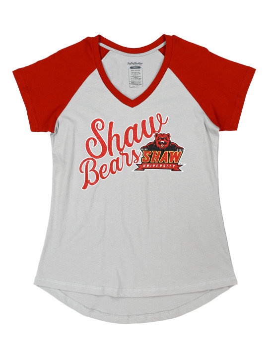 SHAW UNIVERSITY V-NECK TEE