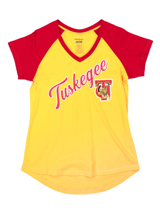TUSKEGEE UNIVERSITY V-NECK TEE