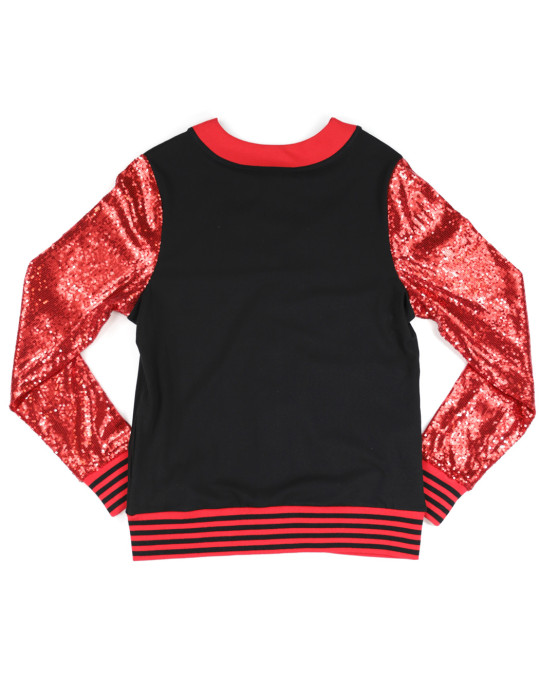 DST SEQUIN CARDIGAN_BLACK