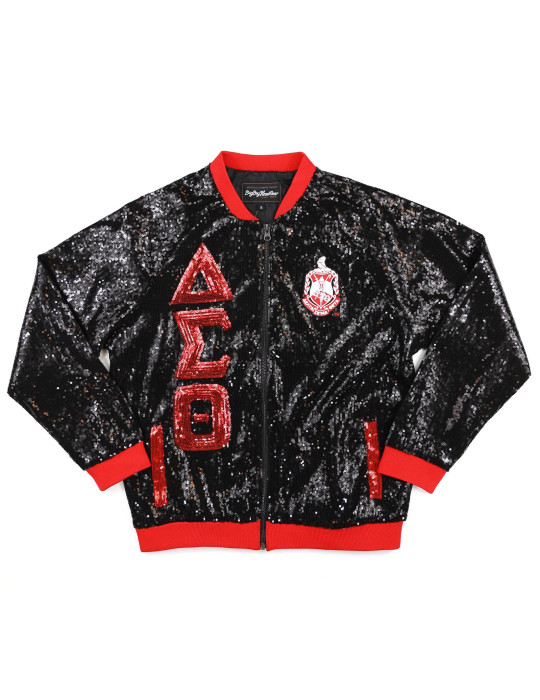 DST SEQUIN JACKET_BLACK
