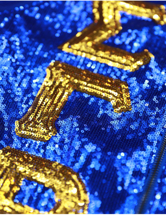 SGR SEQUIN JACKET_ROYAL BLUE