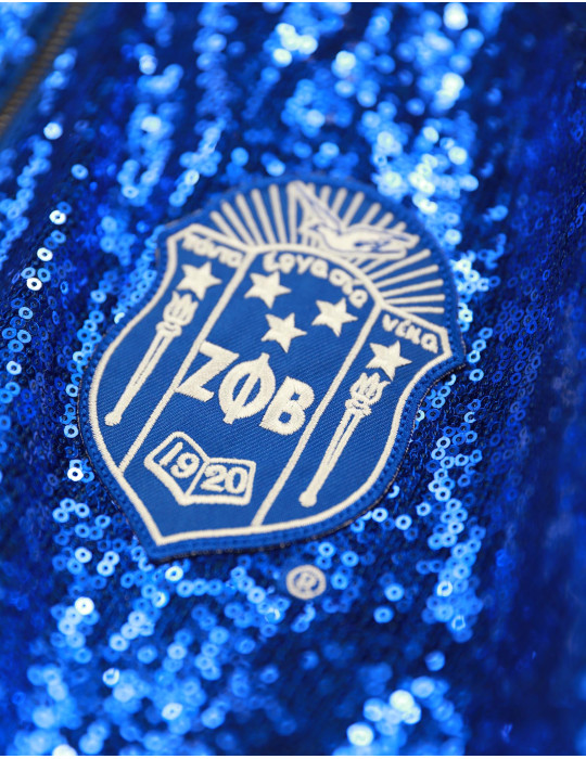 ZPB SEQUIN JACKET_ROYAL BLUE
