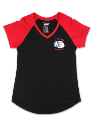 TUSKEGEE AIRMEN WOMEN V-NECK TEE