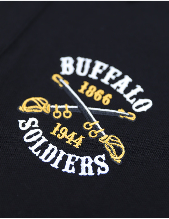 BUFFALO SOLDIERS POLO SHIRT_BLACK