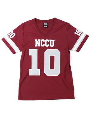 WOMEN'S NORTH CAROLINA CENTRAL FOOTBALL JERSEY TEE