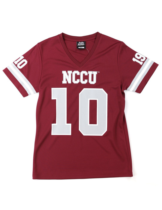 WOMEN'S NORTH CAROLINA CENTRAL FOOTBALL JERSEY TEE