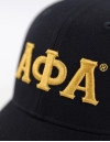 APA LETTER BALL CAP_BLACK
