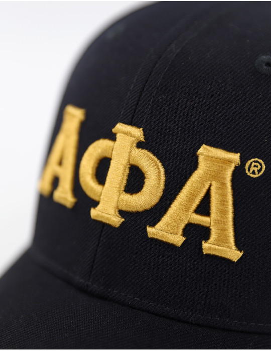 APA LETTER BALL CAP_BLACK