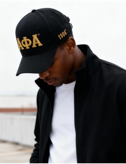 APA LETTER BALL CAP_BLACK