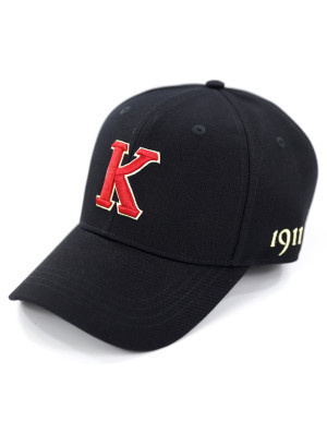 KAP LETTER BALL CAP_BLACK