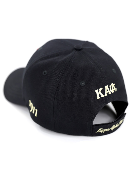 KAP LETTER BALL CAP_BLACK